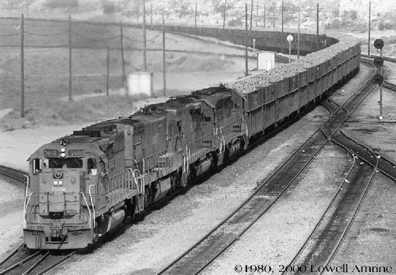 SP Inbound at West Colton, 1985